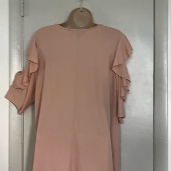 ⭐️ Bogo ⭐️ 🎈Eloquii peach Sz 18 cold shoulder top blouse - Picture 12 of 13